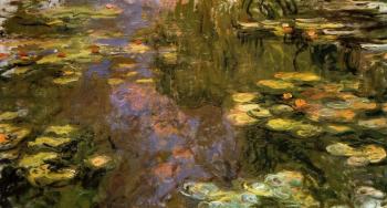 Claude Oscar Monet : The Water-Lily Pond IX